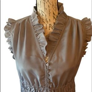 Basque Tupe Button up Blouse